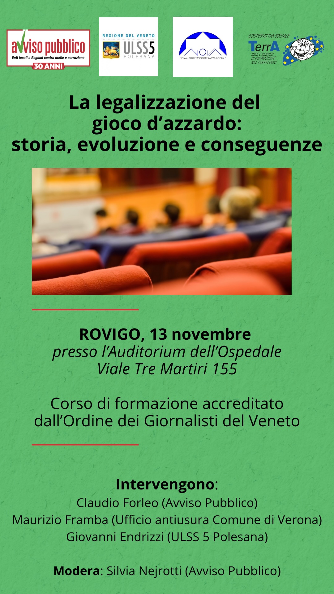 Locandina Rovigo 13 novembre